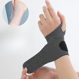 Sports Wrist Support Band for Exercise, Gym, Tennis, Basketball Sports Wrist Wrap Black 2ea