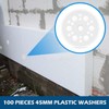 MOKIDO Pack of 100 Plastic Washers 45 mm PP Washers