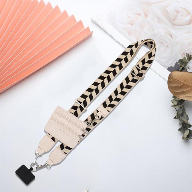 VURYAPI Cell Phone Strap with Zipper Pocket, Clip and Go
