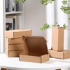 Qilery 100 Pcs Shipping Boxes Cardboard Christmas Gift Boxes Corrugated
