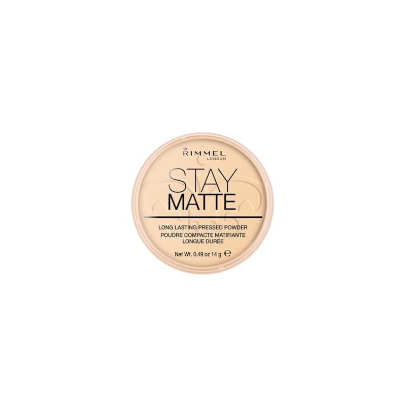 Rimmel London Stay Matte Long Lasting Pressed Powder, Transparent [001]