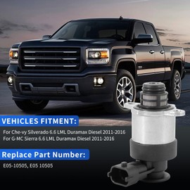 Tektall Fuel Pump Control Valve CP4.2 Improved Stock Inlet Metering Valve Fuel System Saver For Che-vy Silverado/G.MC Sierra 6.6 LML Duramax Diesel 2011-2016 Replace# E05-10505