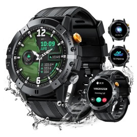 Smartwatch Reloj Inteligente Cubot C29 Resistente Al Agua 10m Llamadas Bluetooth Reloj Militar Negro Mesh