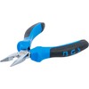 BGS 382 Straight Spring Loaded Electronic Long Nose Pliers, Silver/Black/Blue,