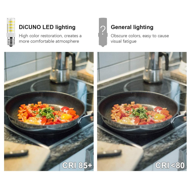 DiCUNO E17 LED Bulb, Appliance Bulbs, Microwave Oven, Stovetop Light,