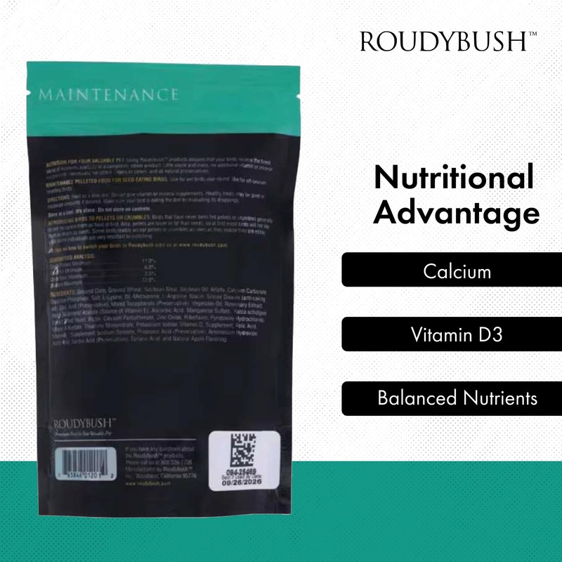 Roudybush Daily Maintenance Food for Birds - Scientifically Formulated Bird