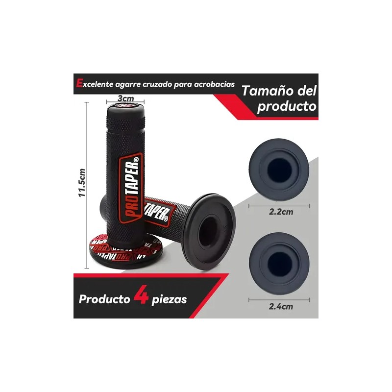 4pcs Puños Protaper Para Moto 78 Excelenteagarrestunt Cross