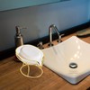 Volumoon Soap Dish with Drain, Leaf Shape Soap Dish, Self-Draining