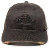 Outdoor Cap Adjustable Closure Bonefish Weathered Cotton Cap, Dark Brown