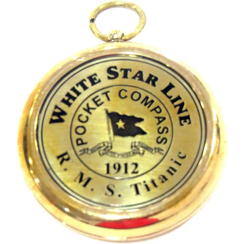 Smizzy Brass Compass White Star line RMS Titanic 1912 Brass