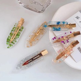 EZ PEACH Non-marking Bangs Clips, Tortoise Shell Style, 6 Pieces, Non-Stick Bangs, Hair Clips, Non-marking Bangs Clips, Makeup, Hair Arrangement, Tortoise Shell, Non-Tracing Pin (B)