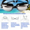 HSTWODE Optical Swimming Goggles with Prescription, One Piece Swimming Goggles