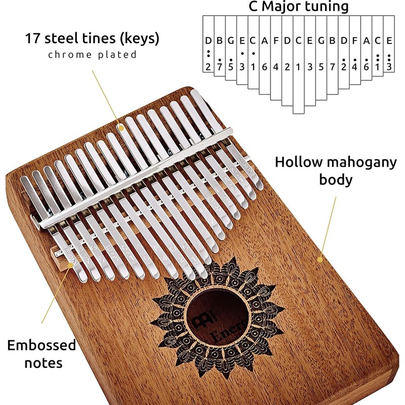 Sonic Energy Kalimba Sound Hole - C Major, 17 Tones