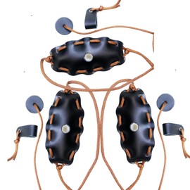 3 Packs Handmade Leather Throwing Sling Old Fashioned Slingshot Rock Sling