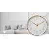 Nedis White Wall Clock for Livingroom, Kitchen or Bedroom, 30cm