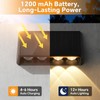 Solar Wall Lights Outdoor, 3000/4000/6500K 3 Modes Fence Lights Solar