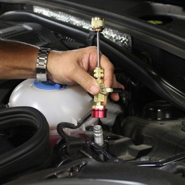 MASTERCOOL (81490) R134A Valve Core Remover Installer, yellow gold, 6.8 inch (for Standard 5mm valve cores only)