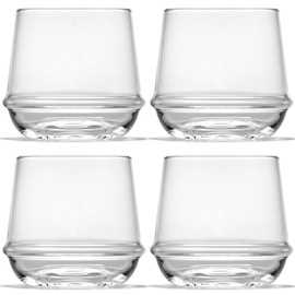 Serax Dune glasses | Dune glassware by Kelly Wearstler | Clear Glass Tumbler Cups without Lids | Home Essentials, Cocktail Glasses | Suitable for Whisky Beer Juice Water (Whisky glass)