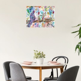 Fine Art Canvas Protection Canvas Wall Decor by Artist Lauren Moss for Living Room, Bedroom, Bathroom, Kitchen, Office, Bar, Dining & Guest Room - Ready to Hang - 16 in x 12 in