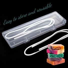 UCandy Soap Swirl Tools, Soap Making Supplies Bendable Soap Making Tools Cold Process Hanger Swirl Tool for DIY Soap Adjustable Hanger Wire for Molds Up to 18“ (White -4pc)