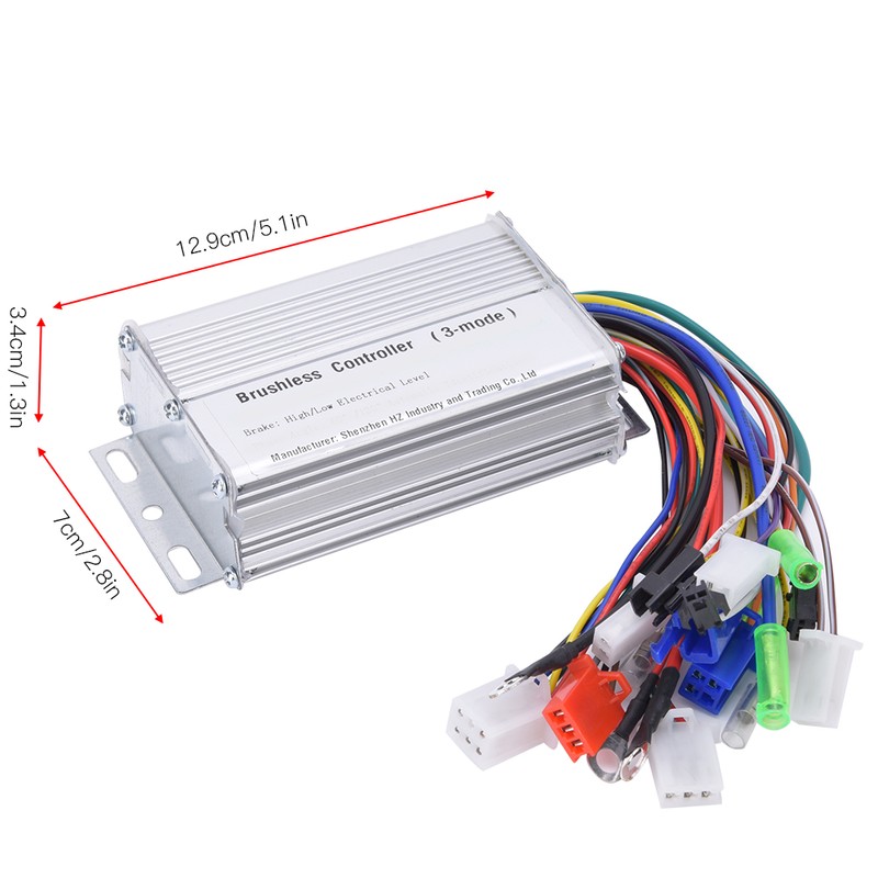 350W Electric Bicycle Brushless Speed Motor Controller for Electric Scooter36V-48V