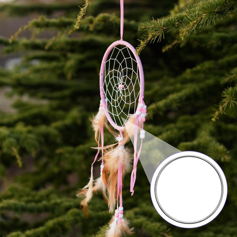 10 Pcs 8 Inch Metal Rings for Craft Silver Hoops