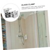 LIFKOME 8pcs Glass Clamp Brackets for Secure Shelf Fixation Versatile