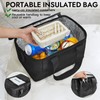 RAYMACE Bike Basket Rear with Cooler Bag and Cargo Net,Waterproof