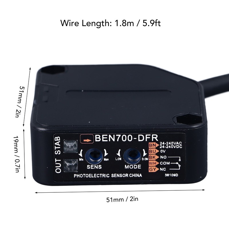Photoelectric Beam Sensor High Accuracy Diffuse Reflection Infrared Proximity Switch