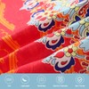 Double Size Bohemian Duvet Cover Red and Blue Colorful Boho