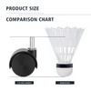 1.5 Inch Plastic Casters Set of 4, M8 Stem Nylon