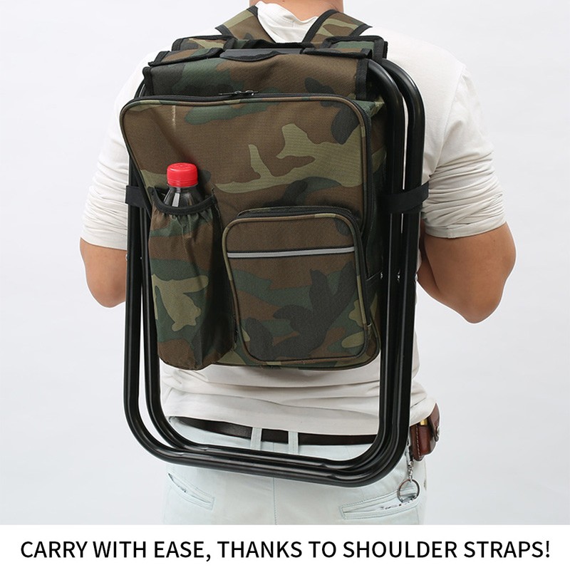 Portable Ice Chair Cooling Seat Ice Stool Foldable Insulated Ice