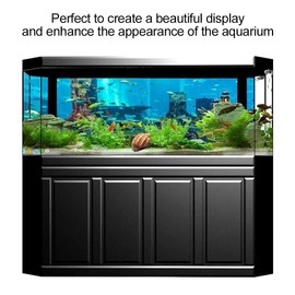 Undersea City Ruins Aquarium Poster, PVC Coral Aquarium Background Underwater Poster Fish Tank Wall Decorations Sticker(7646cm)