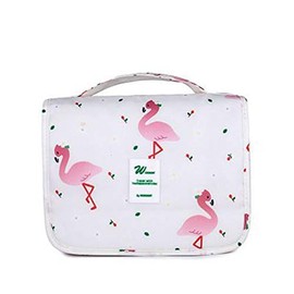 L&FY Travel Toiletry Bag For Women,Travel Size Toiletries Bag with Hook,Cosmetic Makeup Organizer Travel Bag For Essentials,Bathroom Accessory, White, Carry-On 10L, Hardside Expandable Bag With Hanging Hook