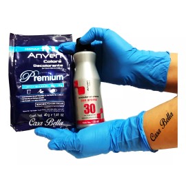 Anven Kit Polvo Decolorante Anven Premium Sobre + Guantes + Rev