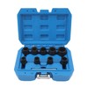 10PCS Twist Impact Socket with 8mm Straight Rod 3/8in Drive