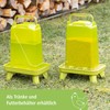 Kerbl Hobbyfarming Automatic Feeder with Feet, Includes Feet, Removable Lid,