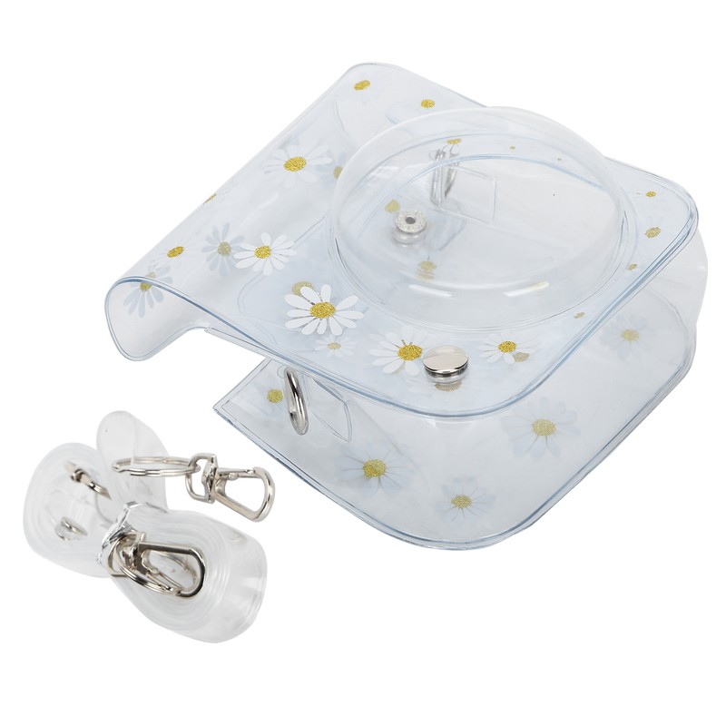 Transparent Camera Bag Daisy Pattern Single Shoulder Mini Photography Tool