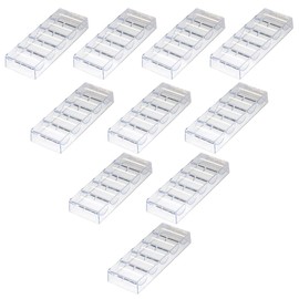 GSE Clear Acrylic Poker Chip Rack, Casino Grade Poker Chip Tray Rack for Standard Size Chips, Each Holds 100 Chips (10 Pack)