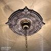 Ekena Millwork CMP19AT Attica Thermoformed PVC Ceiling Medallion (Fits Canopies
