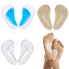 DOKRIN Orthopädische Einlegesohlen,3 Paar Plattfuß-Korrekturpolster, weiche Fußgewölbe-Stützpolster