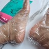 Disposable Foot Cover Vinyl for Foot Massage (100 Sheets, 1 Pack) Foot Vinyl 3ea