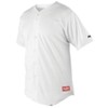 Rawlings Youth Full Button Jersey (White, Medium)