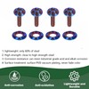 TDZ Blue Titanium Windshield Bolts, Windscreen Screws, Fairing Bolts for