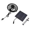 Portable Solar Fan 6W 6 Inches Solar USB Dual Powered