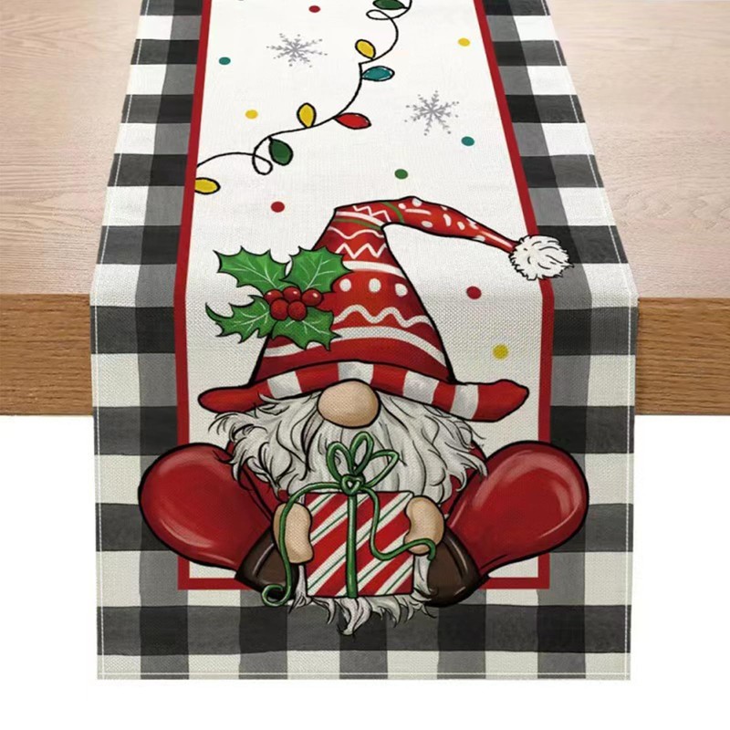 Hanwin Christmas Gnome Table Runner, 33 x 183 cm, Christmas