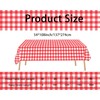 sunepany 2 Pcs Red Gingham Tablecloth 54 × 108 Inches