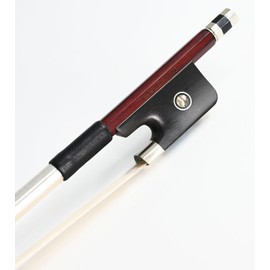 VINGOBOW Brazilwood Octagonal Cello Bow 3/4 Size 310C Advanced Level Parisian Eyes Ebony Frog Sweet Sound Natural Horse Hair Straight Smooth Tuner Easy Rosin Neat Works