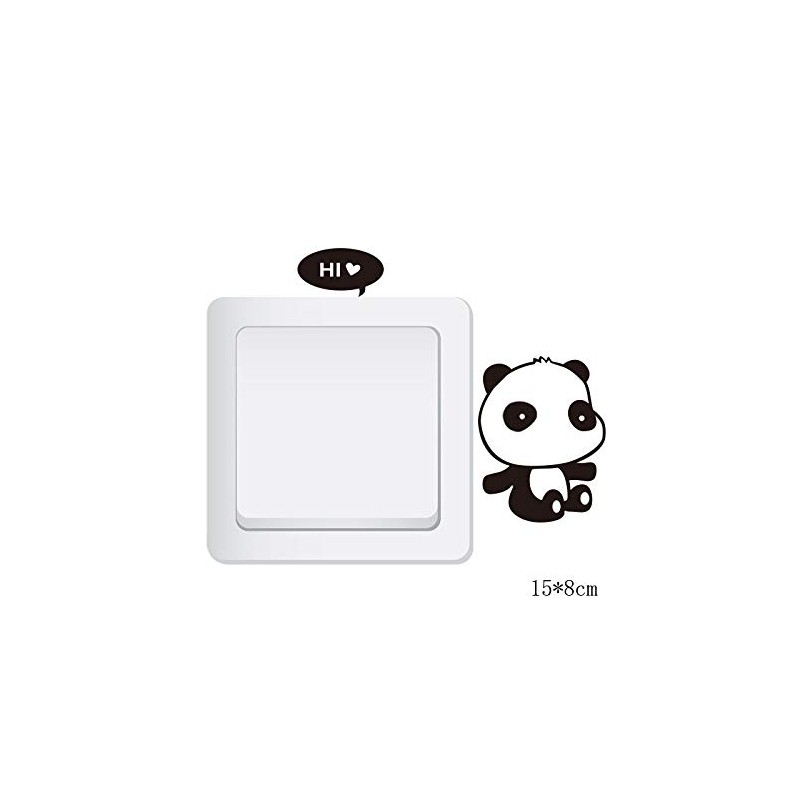 Power Switch Sticker, Cute, Wall Sticker, Panda, Cat, Wallpaper, Decoration,