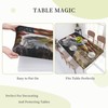 YPPAHHHH 4ft Rectangle Fitted Table Cloth American Flag Eagle Table